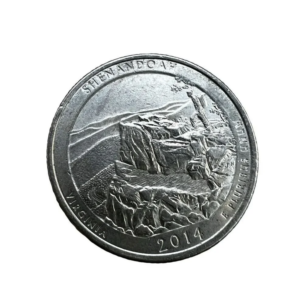 Coin 2014 P -SHENANDOAH VIRGINIA NATIONAL PARK QUARTER 25 Cent COIN - Picture 2 of 4